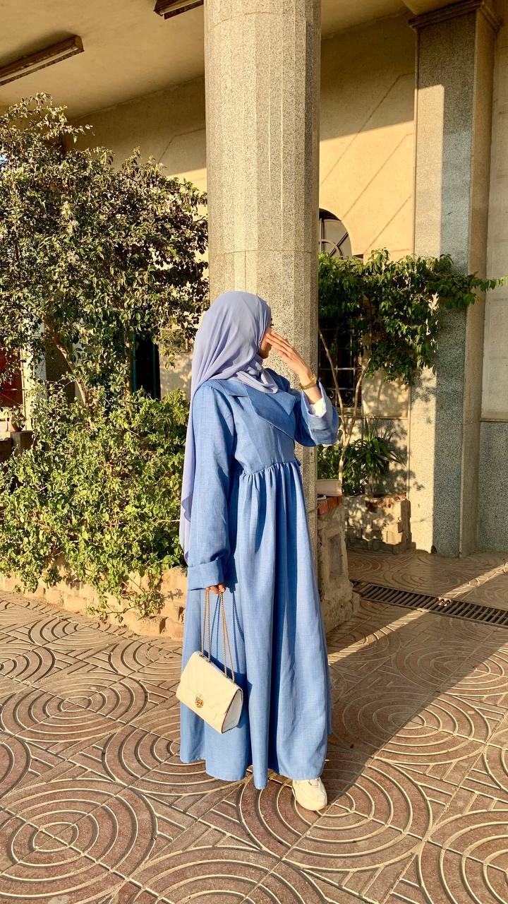 Blaizer dress - dark baby blue 