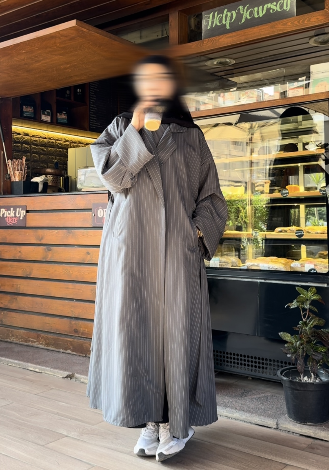 Cozy long Blaizer - Gray 