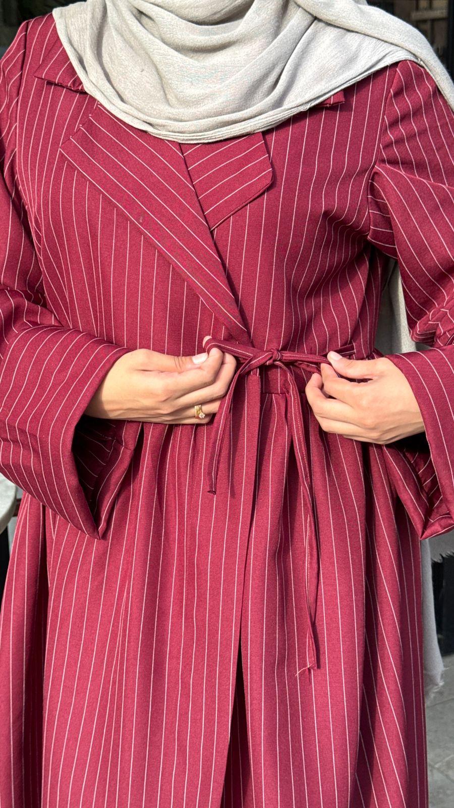 LINY DRESS - BURGENDY 