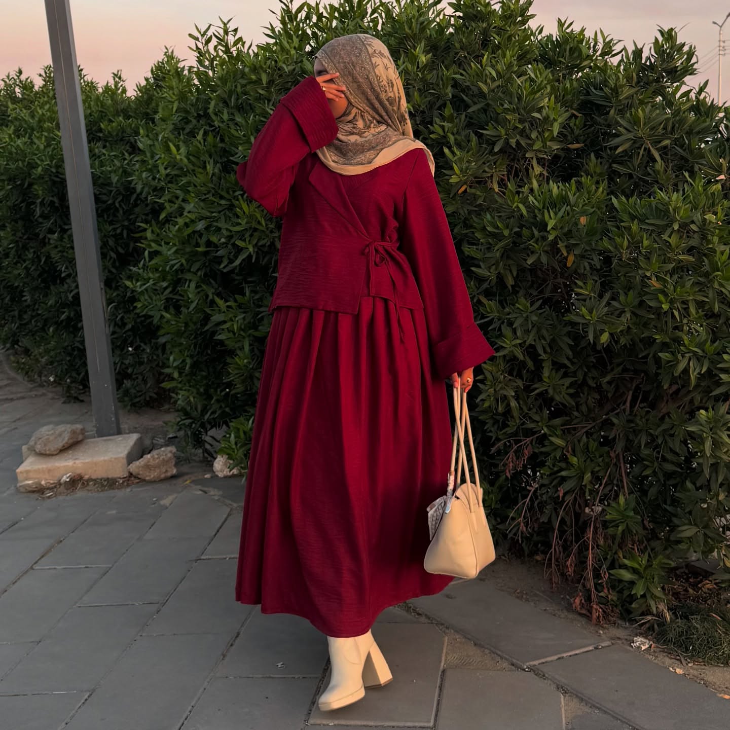 Roselle suit - Burgundy